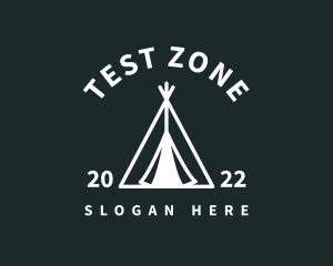 Outdoor Camping Tent  logo design