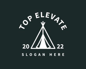 Outdoor Camping Tent  logo design