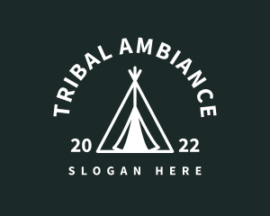 Outdoor Camping Tent  logo design