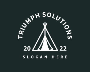 Outdoor Camping Tent  logo design