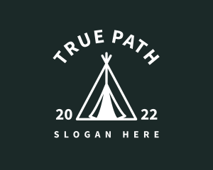 Outdoor Camping Tent  logo design