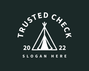 Outdoor Camping Tent  logo design