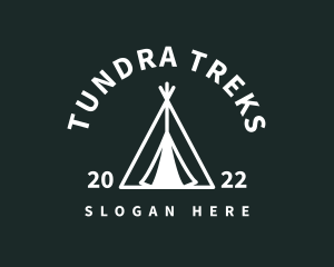 Outdoor Camping Tent  logo design