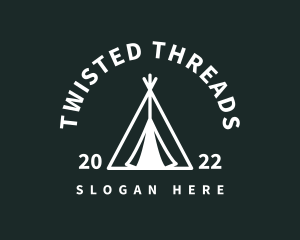 Outdoor Camping Tent  logo design