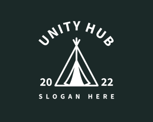 Outdoor Camping Tent  logo design