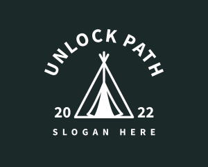 Outdoor Camping Tent  logo design