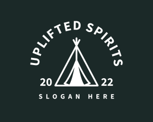 Outdoor Camping Tent  logo design