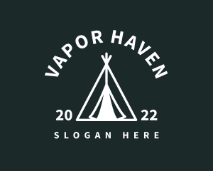 Outdoor Camping Tent  logo design