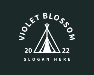 Outdoor Camping Tent  logo design