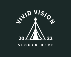 Outdoor Camping Tent  logo design