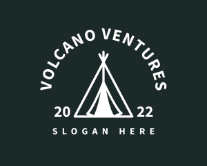 Outdoor Camping Tent  logo design