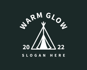 Outdoor Camping Tent  logo design