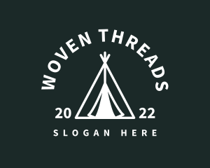 Outdoor Camping Tent  logo design