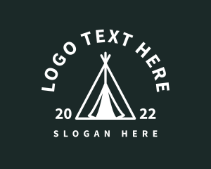 Trek - Outdoor Camping Tent logo design