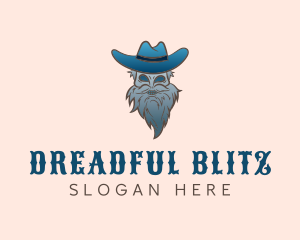 Blue Skeleton Cowboy logo