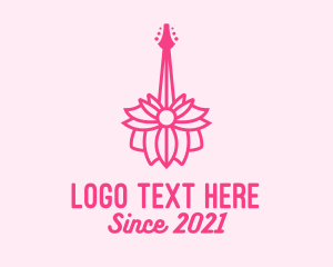 Pink Floral Guitar logo