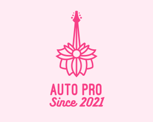 Pink Floral Guitar logo