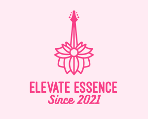 Pink Floral Guitar logo