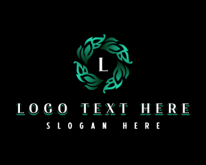 Herbal Leaf Gardening Logo