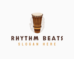 African Music Drum Percussion logo