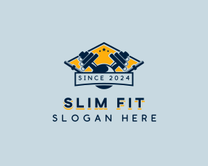 Weightlifting Weights Fitness logo design