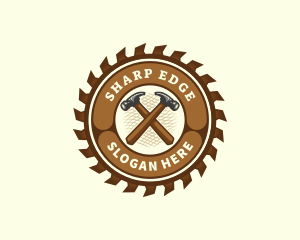 Saw Hammer Woodwork logo