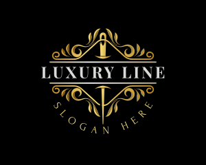 Luxury Needle Tailoring logo design