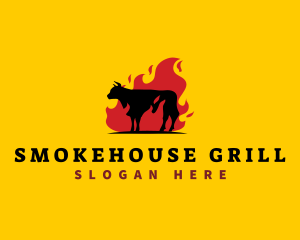 BBQ Steak Flame logo