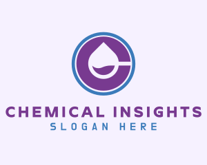 Chemical Droplet Letter C logo