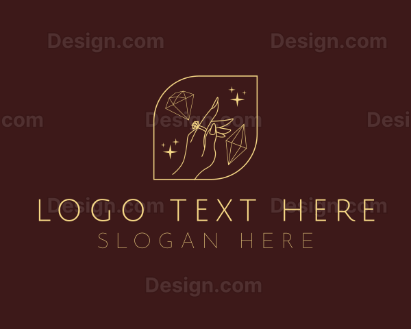 Elegant Diamond Jewelry Logo