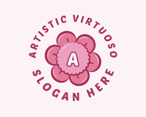 Pink Flower Boutique logo design