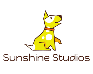 Cute Yellow Puupy logo