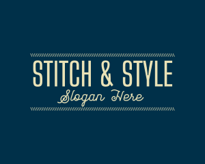 Tailor Stitch Fashion logo design