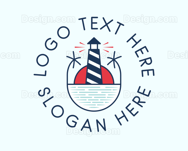 Nautical Marine Lighthouse Logo