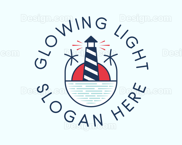 Nautical Marine Lighthouse Logo