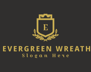 Shield Wreath Enterprise logo design