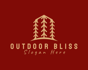 Pine Tree Campsite logo design