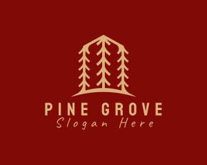 Pine Tree Campsite logo design