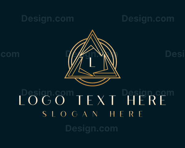 Luxury Pyramid Triangle Logo