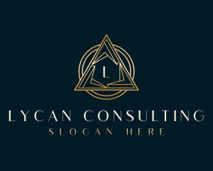 Luxury Pyramid Triangle logo design