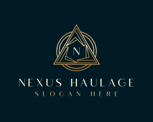 Luxury Pyramid Triangle logo design