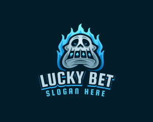 Skull Monster Gambling logo design