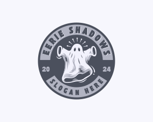 Creepy Spooky Ghost logo design