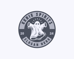 Creepy Spooky Ghost logo design