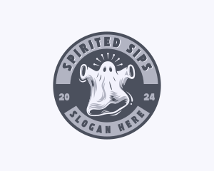 Creepy Spooky Ghost logo design