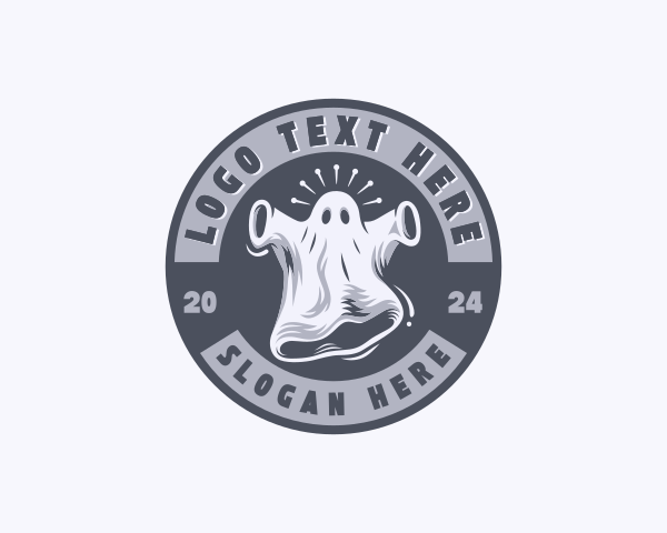 Creepy Spooky Ghost logo