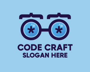 Eyeglasses Coding Developer logo