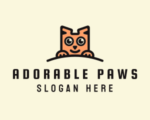 Feline Cute Cat  logo design