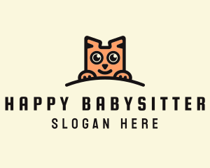 Feline Cute Cat  logo design