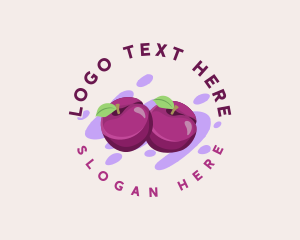 Fresh Plum Fruit logo